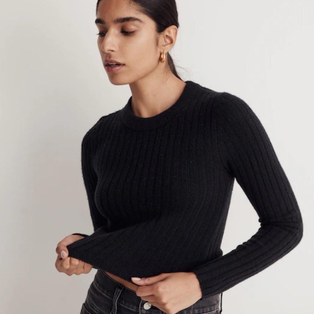 Madewell Readfield Pullover Sweater - Size XS - Green - Picture 5 of 5